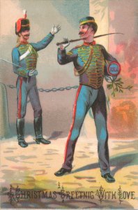 Kavalleri (militär), julkort av English School