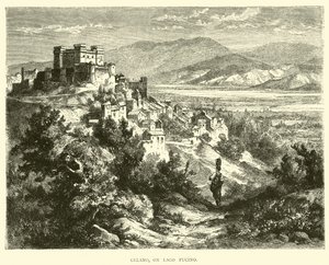 Celano, vid sjön Fucino av English School