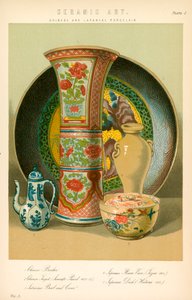 Keramisk konst (färglitografi) av English School