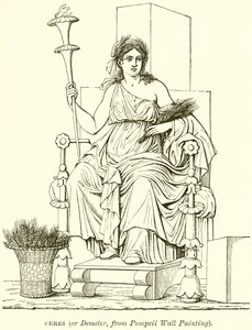 Ceres (eller Demeter, från Pompeji väggmålning) av English School