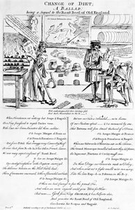 Dietförändring, en ballad, 1757 av English School