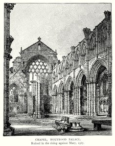 Kapellet, Holyrood Palace (gravyr) av English School
