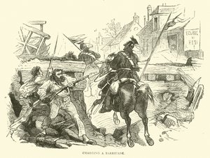 Laddar en barrikad, oktober 1870 av English School