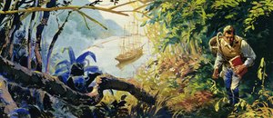 Charles Darwin var ombord på HMS Beagle när den tog sig till Sydamerikas kust av English School