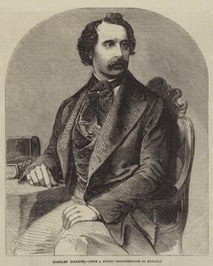 Charles Dickens (gravyr) av English School