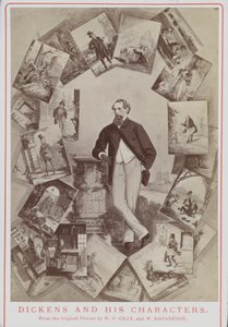 Charles Dickens och hans karaktärer, från originalbilden av W O Gray och W Broadfoot av English School