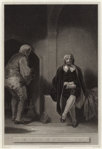 Charles I fängslad i Carisbrook Castle av English School