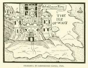 Charles I, i Carisbrooke Castle av English School