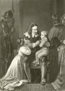 Charles I tar avsked från sina barn av English School