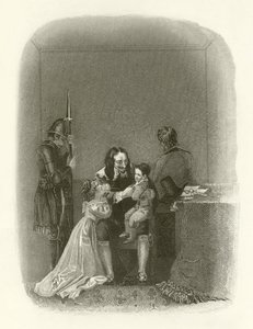 Charles I tar avsked från sina barn av English School