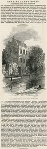Charles Lambs House, nära Islington av English School