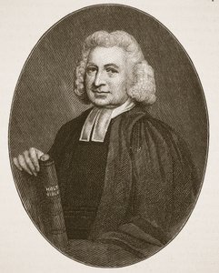 Charles Wesley, illustration från The Church of England: A History for the People av H.D.M. Spence-Jones, pub. ca 1910 (sepiafoto) av English School