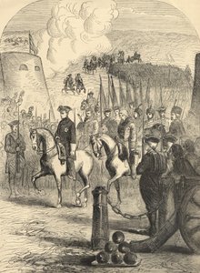 Karl XII av Sverige på väg in i Köpenhamn av English School