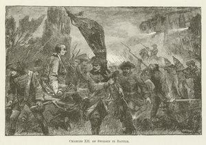 Karl XII av Sverige i strid