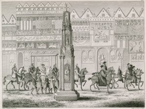 Cheapside Cross, som det såg ut år 1547 av English School
