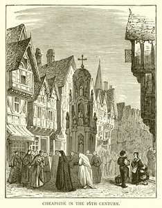 Cheapside på 1500-talet av English School