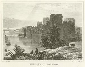 Chepstow Castle, Monmouthshire (gravyr) av English School