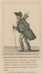 Chevalier John Theodora De Verdion, The Walking Bookseller and Teacher of Languages av English School
