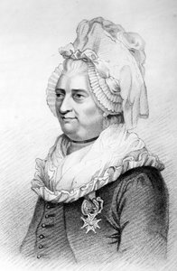 Chevalier dEon, från Biographica Curiosa, Or, Memoirs of Remarkable Characters of the Reign of George the Third av George Smeeton, publicerad 1820 av English School