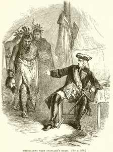 Chickasaws med spanjorernas huvud av English School