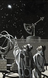 Kinesiska astronomer letar efter ett tecken på himlen av English School