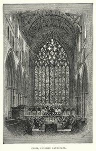 Kör, Carlisle Cathedral (gravyr) av English School