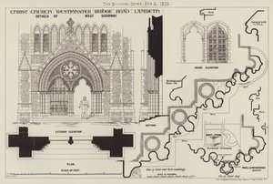 Christ Church, Westminster Bridge Road, Lambeth (gravyr) av English School