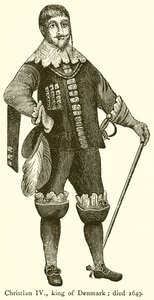 Christian IV, kung av Danmark; Död 1649 av English School