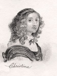 Christina of Sweden, från Crabbs Historical Dictionary, publicerad 1825 av English School