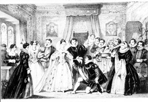 Jul vid drottning Elizabeth I:s hov av English School