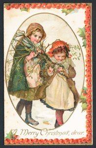 Julkort - God jul kära du av English School
