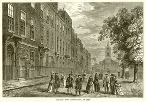 Church Row, Hampstead, 1750 av English School