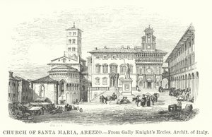 Kyrkan Santa Maria, Arezzo (gravyr) av English School