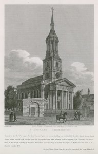 Kyrkan St Leonard, Shoreditch av English School