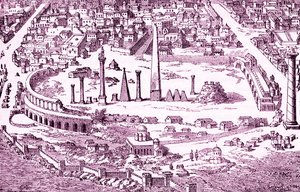 Circus and Hippodrome of Christian Constantinople, illustration av "Imperium Orientale", för "Cassell