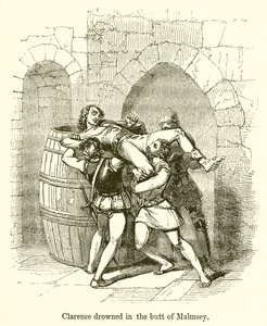 Clarence drunknade i Butt of Malmsey av English School