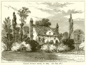 Claude Duvals hus, 1825 av English School