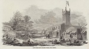 Clift-House Iron Building Works, nära Bristol (gravyr) av English School