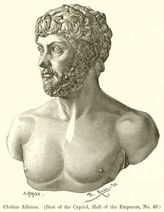 Clodius Albinus. (Byst av Capitolium, Hall of the Emperors, nr 49)