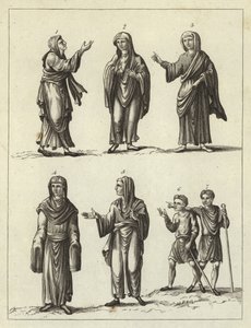 Anglo Saxons kläder av English School