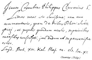 Cluverius (Philip) av English School