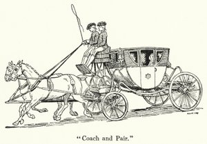 "Coach and Pair" (litho) av English School
