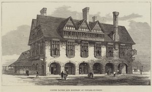 Coffee Tavern and Hostelry at Newark-on-Trent (gravyr) av English School