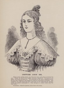 Ludvig XIII:s frisyr (gravyr) av English School