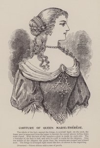 Drottning Marie-Thereses frisyr (gravyr) av English School