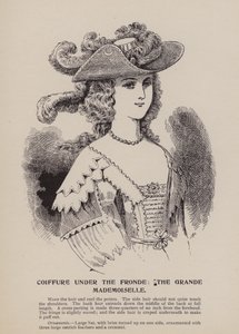 Frisyr under Fronde, Grande Mademoiselle (gravyr) av English School