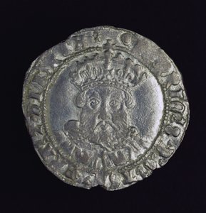 Mynt som bär huvudet av Henry VIII (silver)