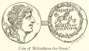 Mynt av Mithridates den store av English School