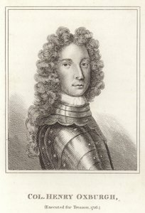 Överste Henry Oxburgh, avrättad för förräderi, 1716 av English School