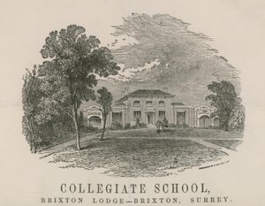 Collegiate School, Brixton Lodge, Brixton, Surrey av English School